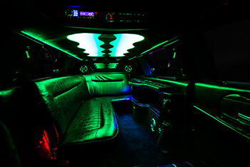 Elegant limo interior